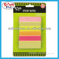 Fashionable 6 color assorted memo stick notes/self sticky notes